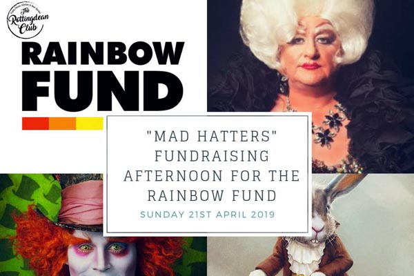 One for the diary! Mad Hatters fundraiser for Rainbow Fund at Rottingdean Club