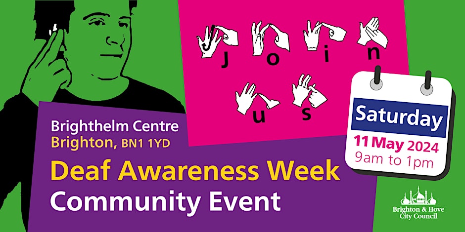 Brighton & Hove City Council announces community event to celebrate Deaf Awareness Week