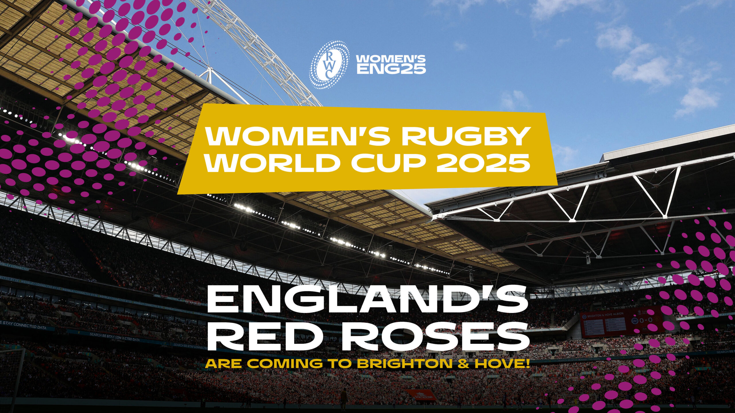 England’s Red Roses set to thrill crowds in Brighton & Hove at next year’s Women’s Rugby World Cup