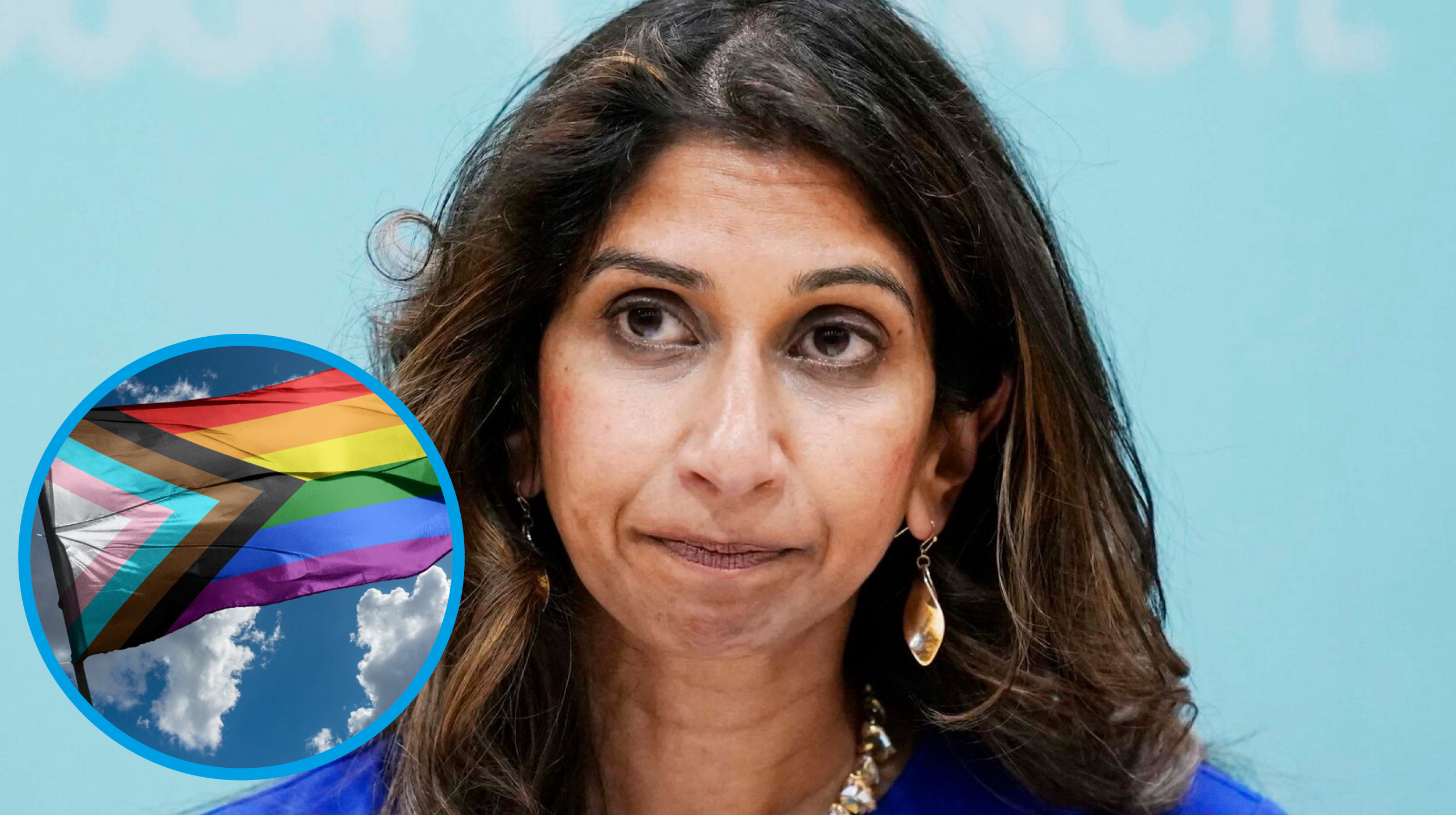 Suella Braverman faces backlash after describing Progress Pride flag as “monstrous”
