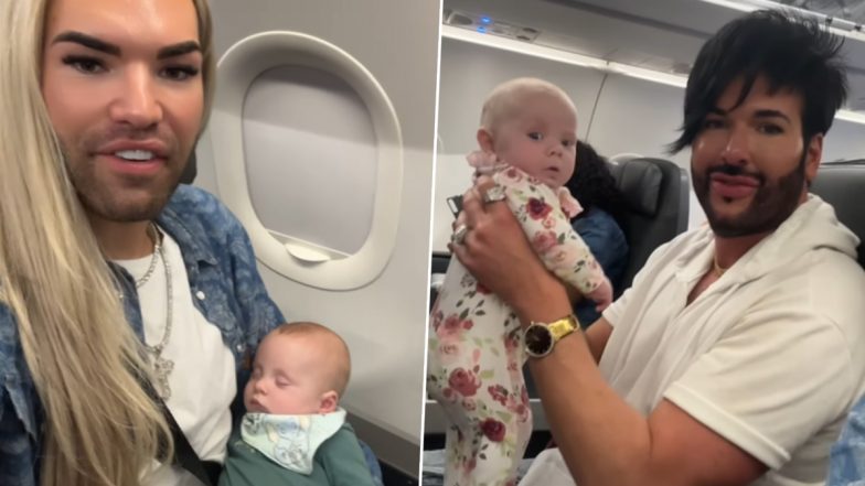 Popular gay beauty influencers Joseph and Nathan Hughes show off their beautiful babies on a family holiday to Mexico