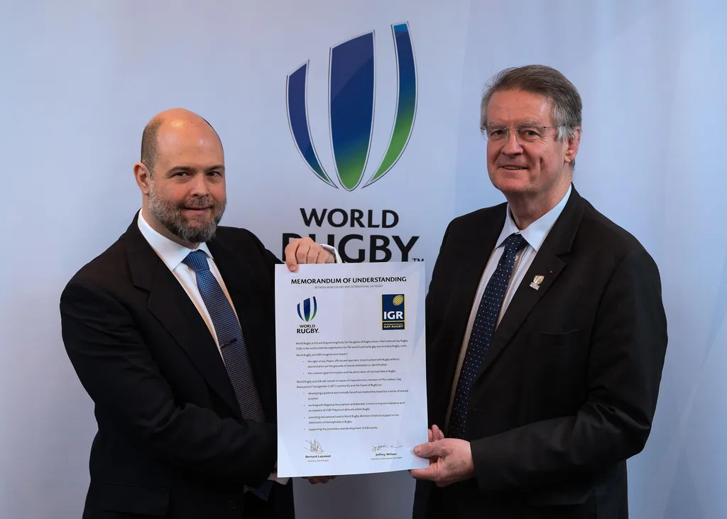 World Rugby and International Gay Rugby sign “historic agreement” to collaborate on the continued promotion of equality and inclusivity in rugby 